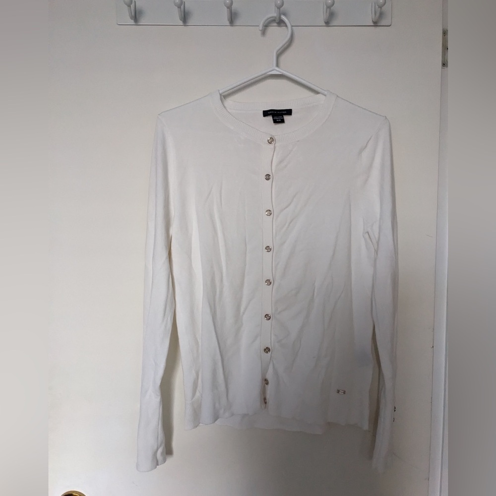 Tommy Hilfiger Women's White Button Down Shirt